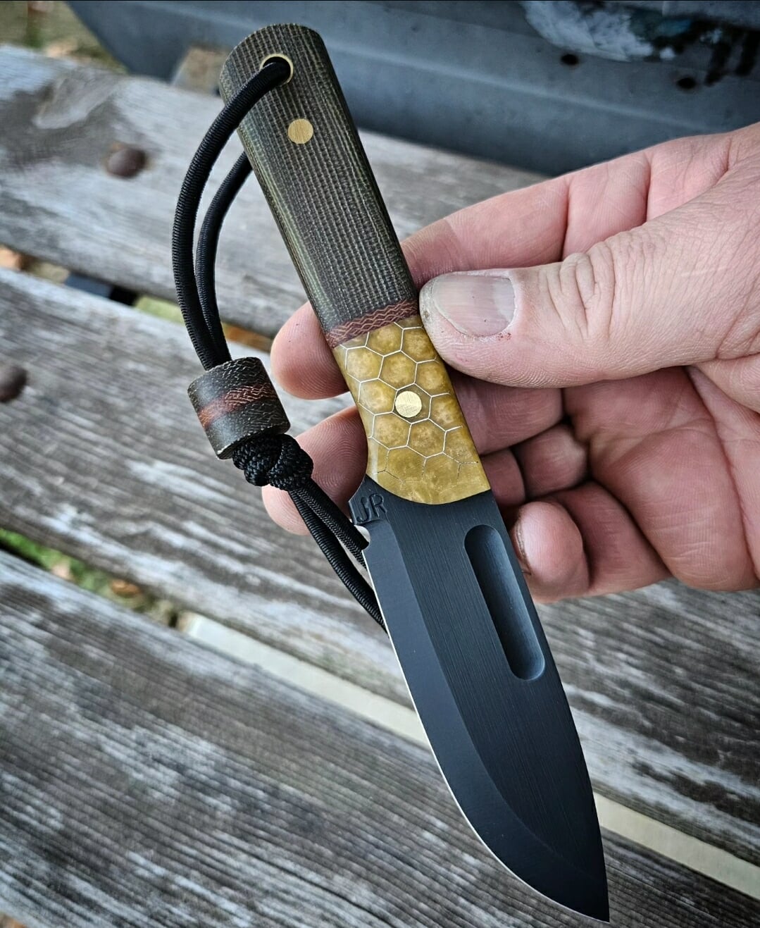 EDC Drop Point - Gold/Olivedrab🖤🔥🌟🔪