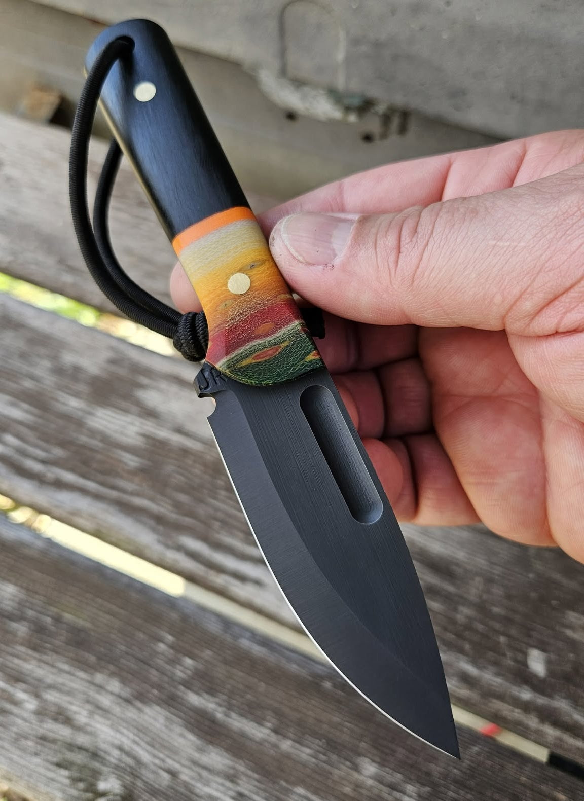 EDC Spear Point - Org/Blk Mix🖤🔥🌟🔪